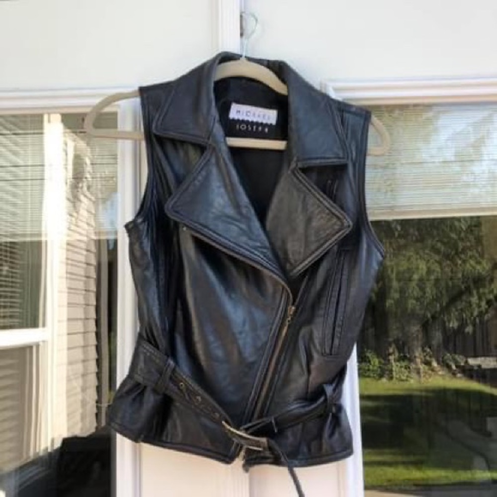 Authentic Leather Vest (Vintage)